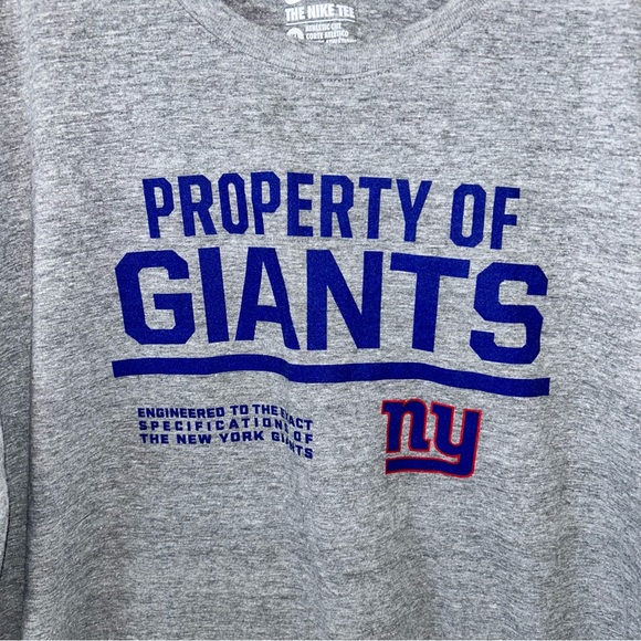 Gray New York Giants Football Shirt Lightweight Nike Top Sports Unisex Size XL! - Picture 4 of 5